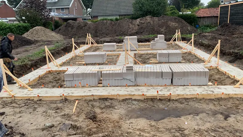 Fundatie voor HSB woning in Aadorp – foto 1