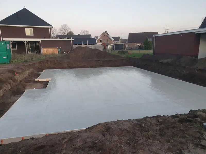 Fundatie voor HSB woning in Aalten
